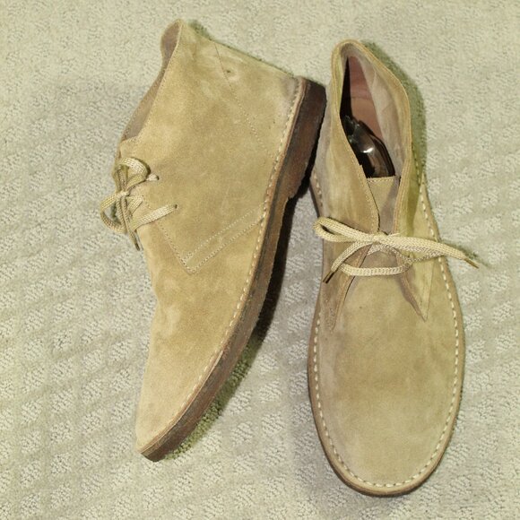 J. Crew Other - J Crew MacAlister Suede Chukka Boots Mens 12 Made In Italy Tan Lace-Up Casual